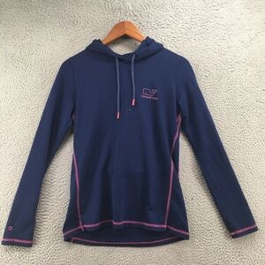 🐳💖Vineyard Vines Women's Blue Hoodie with Pink Details